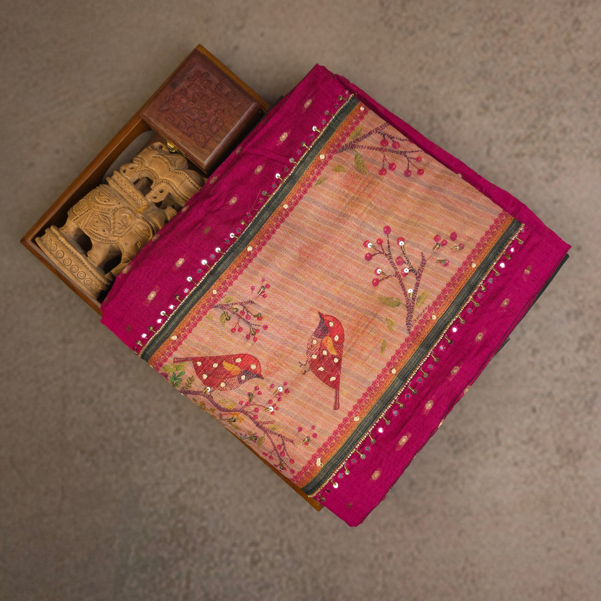 Salwar Material - Dark Pink