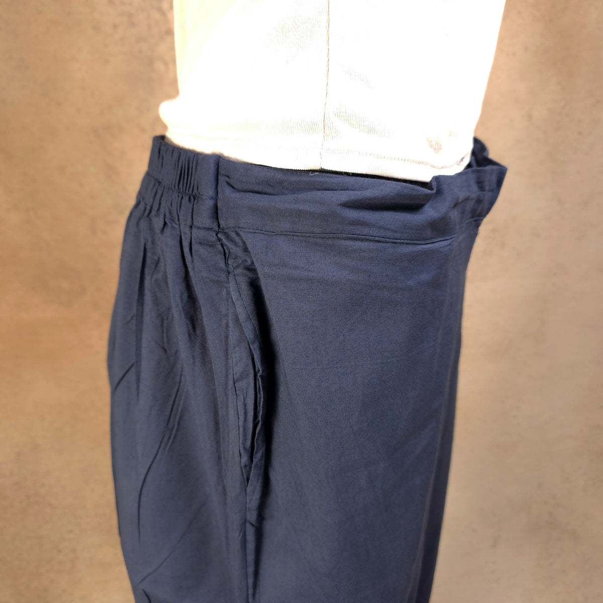 Kurti - 3 Piece Kurti Set - Muted Indigo
