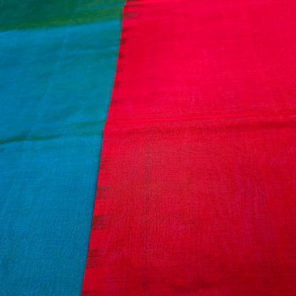 Pure Silk Cotton Saree - Copper Sulphate Blue