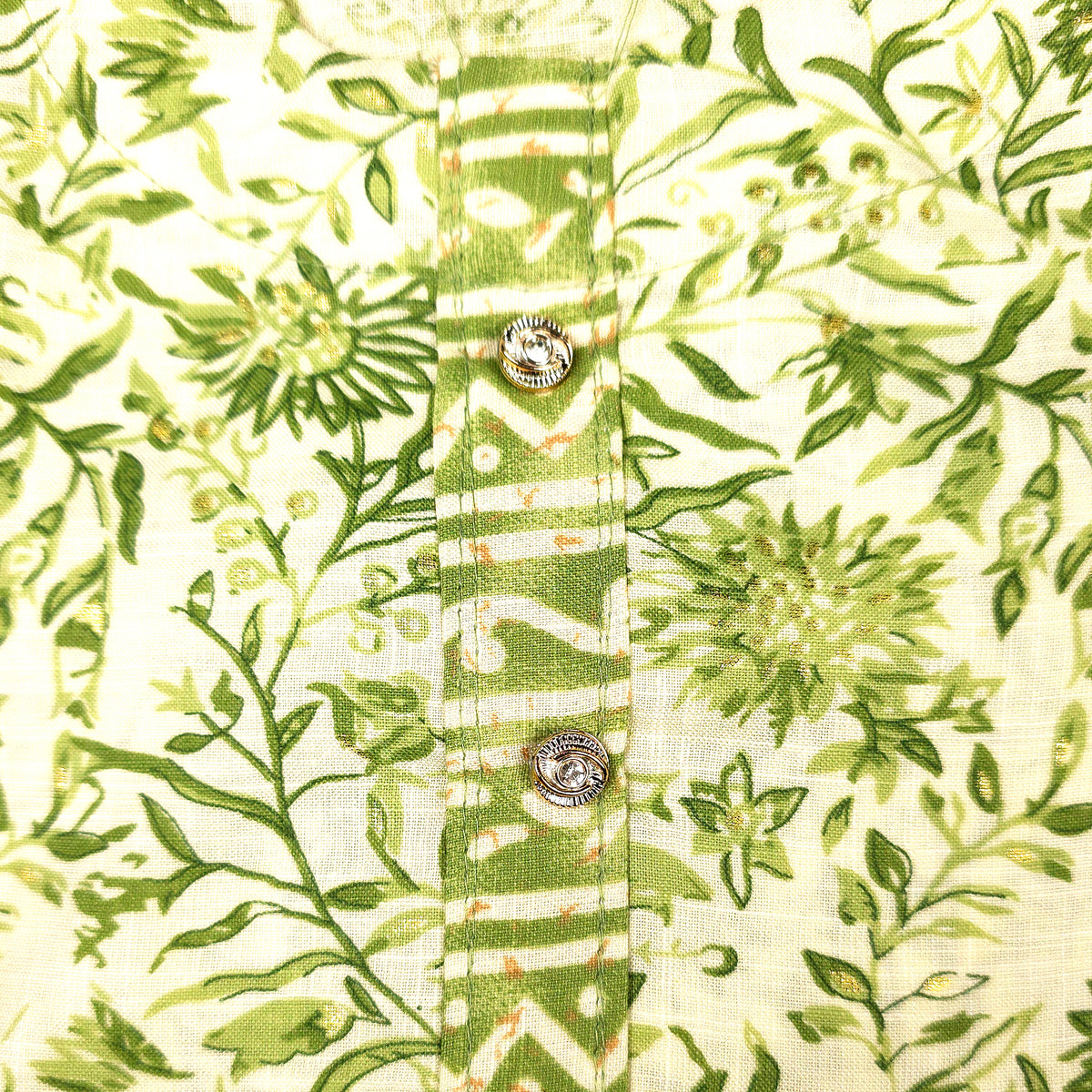 Kurti - 3 Piece Kurti Set - Green Floral Printed