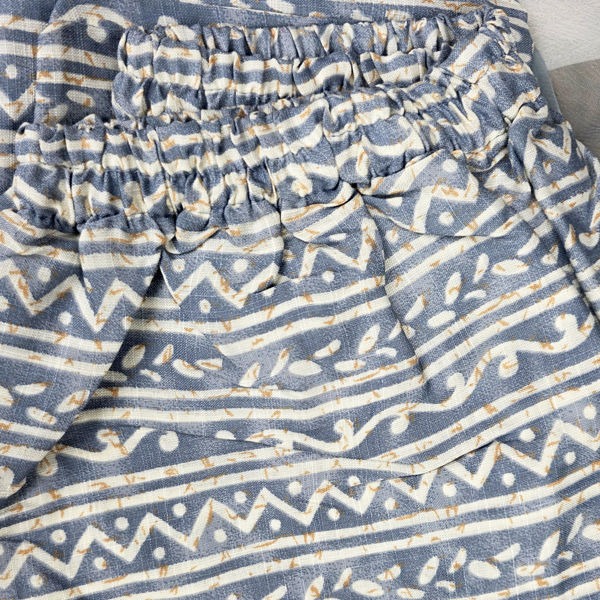 Kurti - 3 Piece Kurti Set - Blue Floral Printed