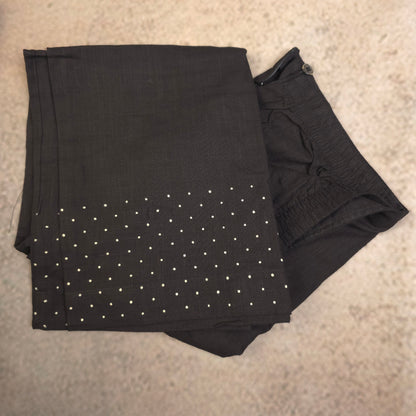 Kurti - 2 Piece Kurti Set - Black