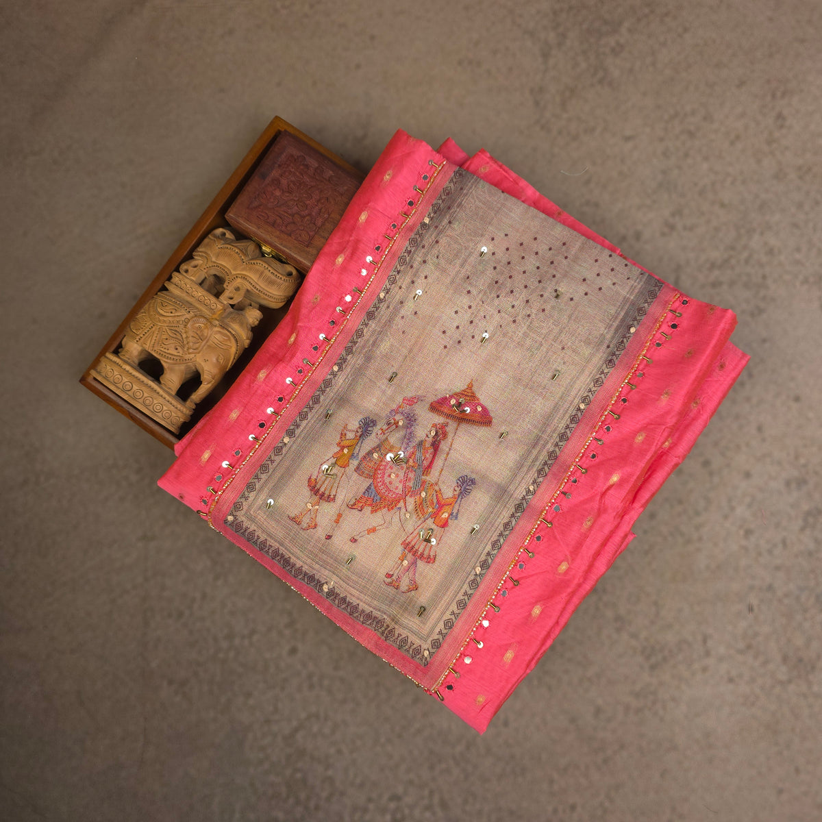 Salwar Material - Pink