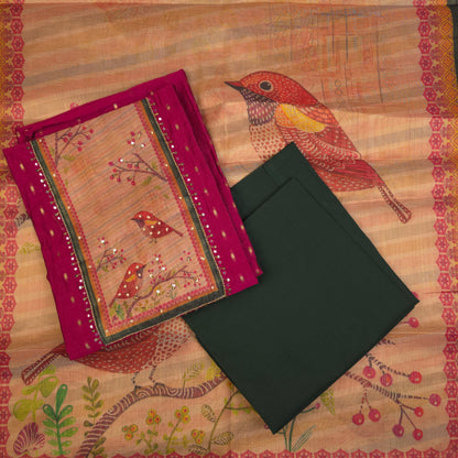 Salwar Material - Dark Pink