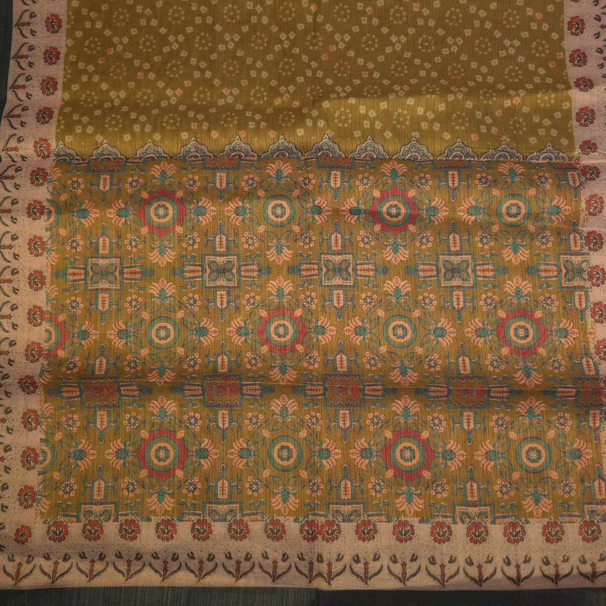 Salwar Material - Military Green
