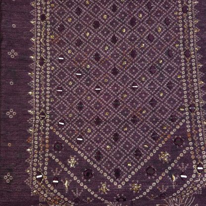 Salwar Material - Wine Purple