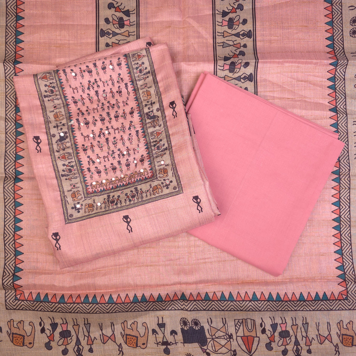 Salwar Material - Pink