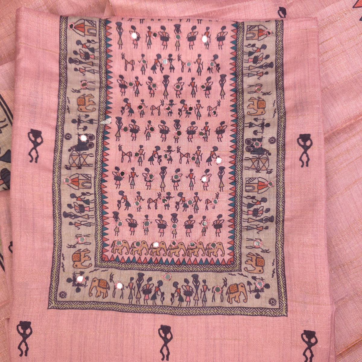 Salwar Material - Pink