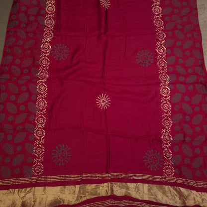 Salwar Material - Teal & Maroon
