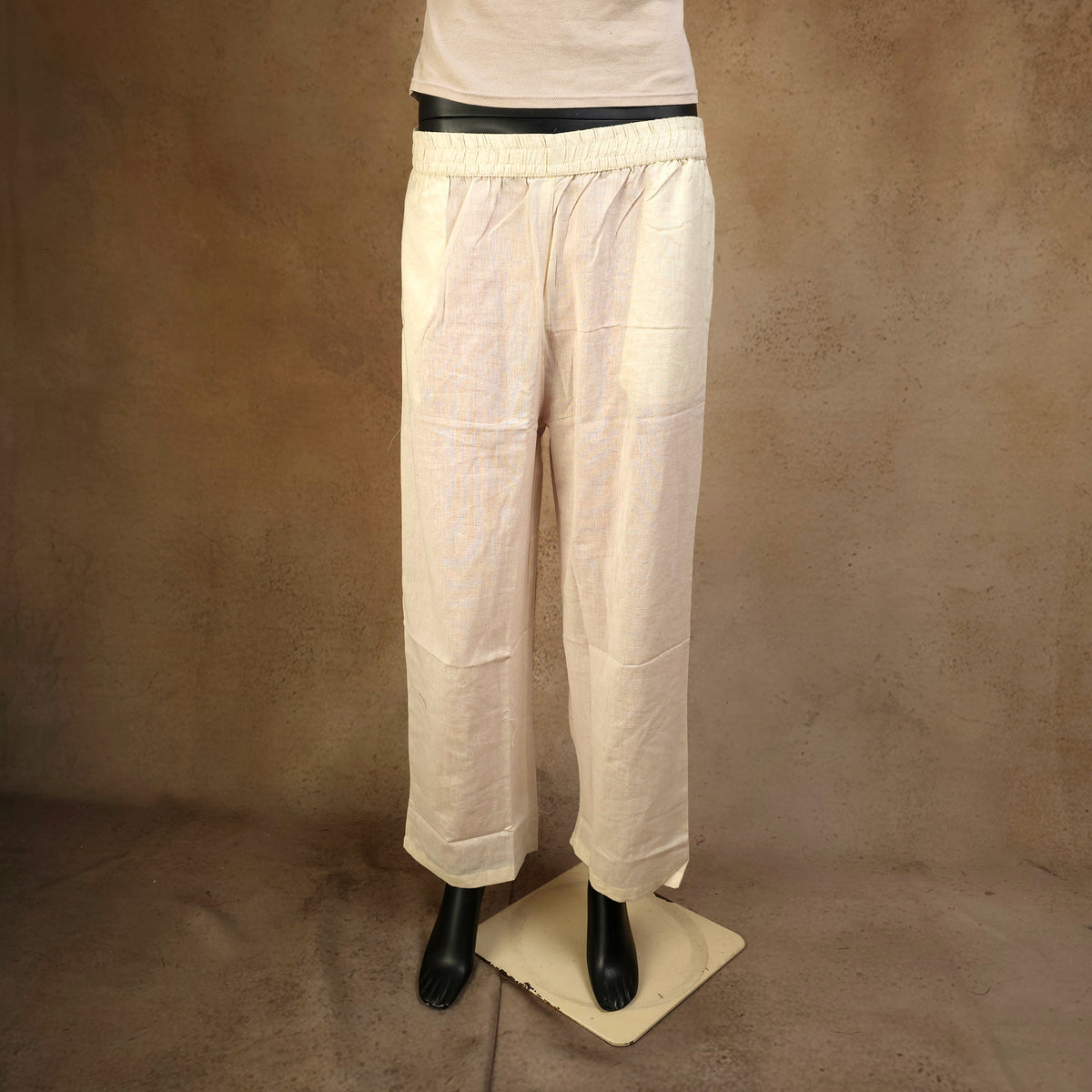 Kurti - 3 Piece Kurti Set - Off-White & Blue Embroidered