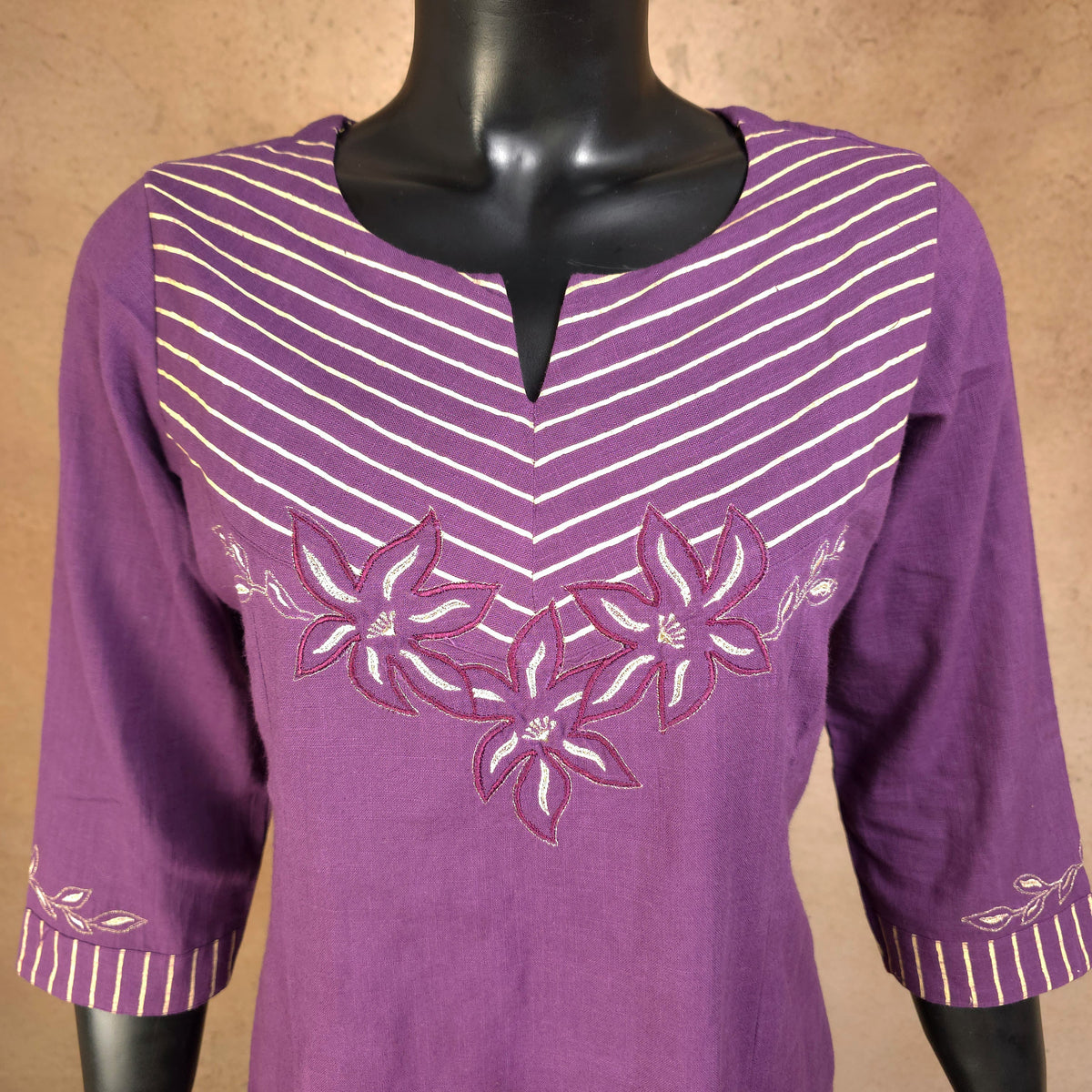 Kurti - 2 Piece Kurti Set - Purple