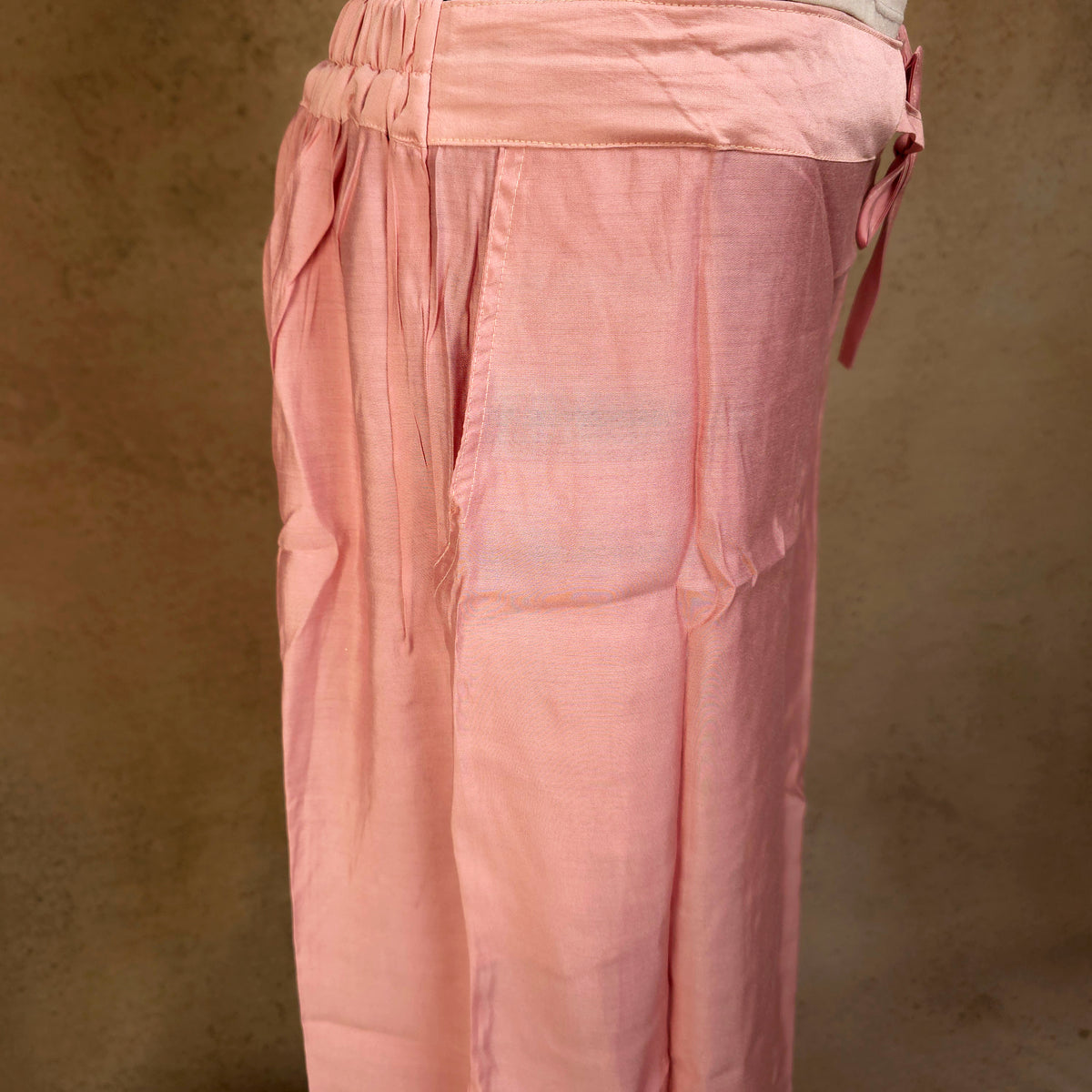Kurti - 3 Piece Kurti Set - Soft Pink/Peach