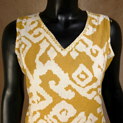 Kurti - 2 Piece Kurti Set - Muted Mustard