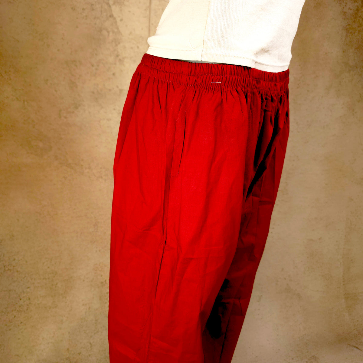 Kurti - 2 Piece Kurti Set - Red Kalamkari Print