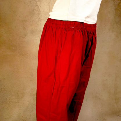 Kurti - 2 Piece Kurti Set - Red Kalamkari Print