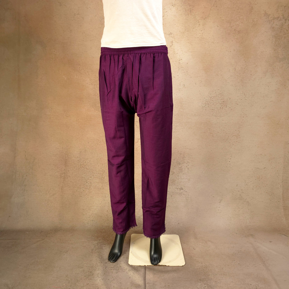 Kurti - 3 Piece Kurti Set - Plum/Mulberry