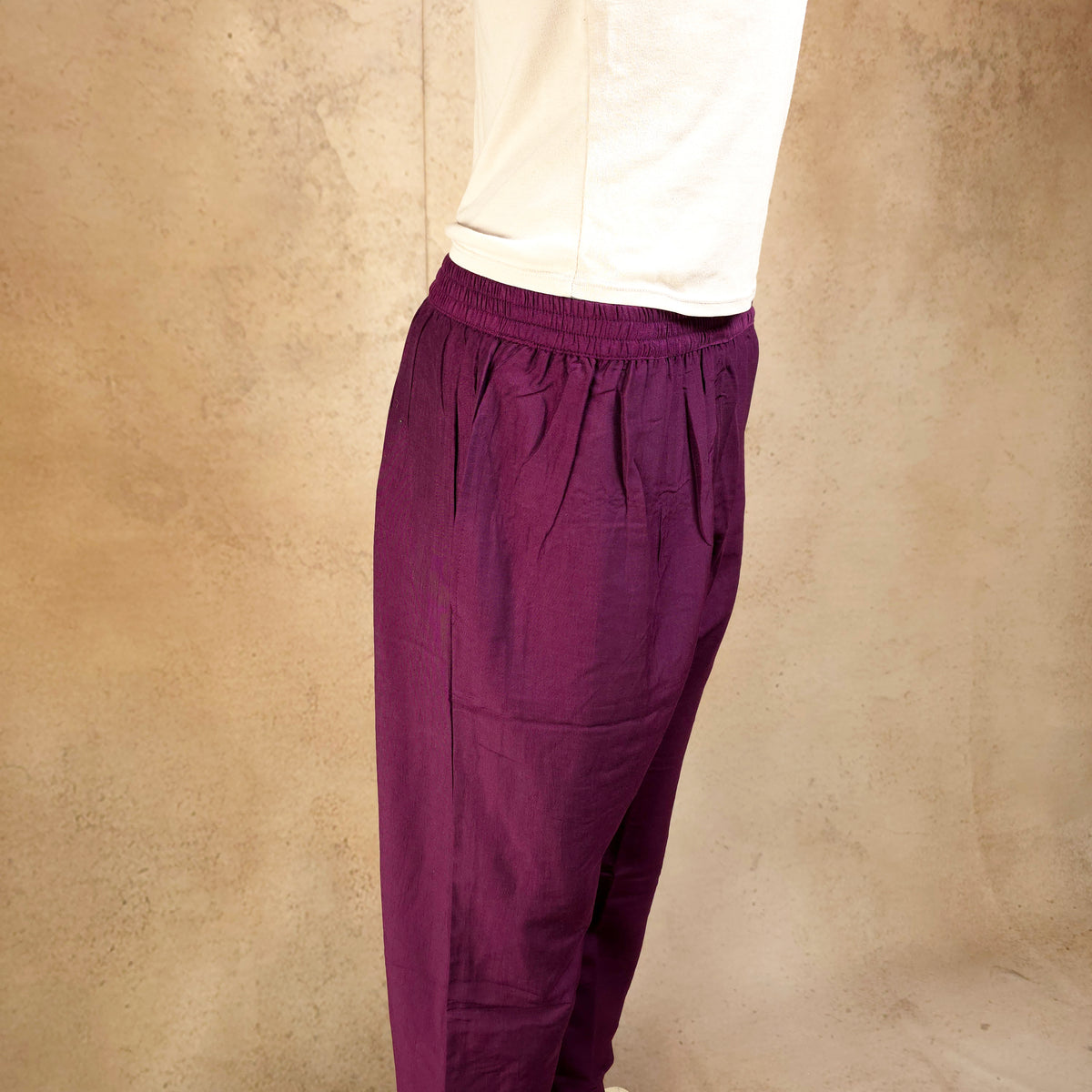 Kurti - 3 Piece Kurti Set - Plum/Mulberry