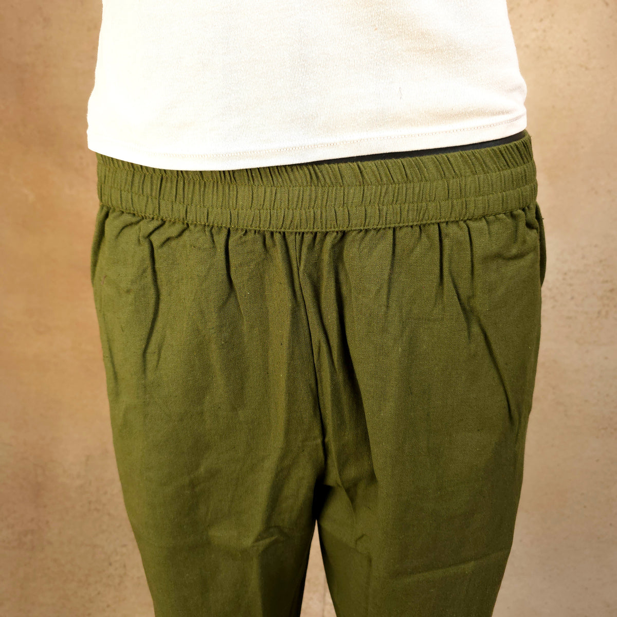 Kurti - 2 Piece Kurti Set - Muted Military Green