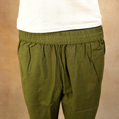 Kurti - 2 Piece Kurti Set - Muted Military Green