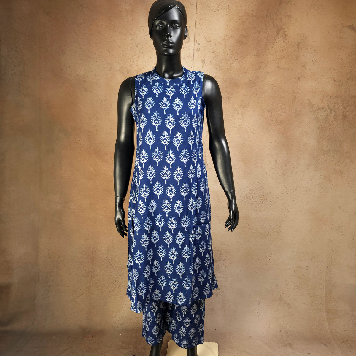 Kurti - 2 Piece Kurti Set - Royal Blue