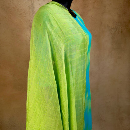 Kurti - 3 Piece Kurti Set - Turquoise blue