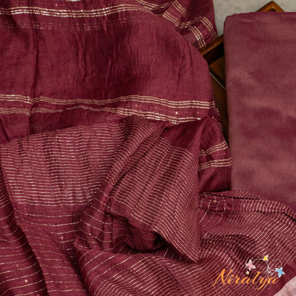 Salwar Material - Dusty Pink Slub