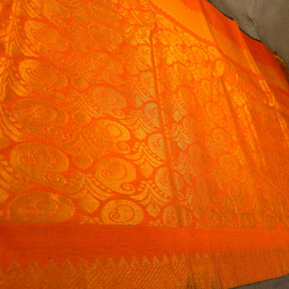 Pure Silk Cotton Saree - Bottle Green