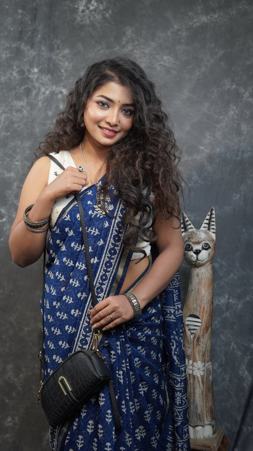 Handblock Cotton Sarees